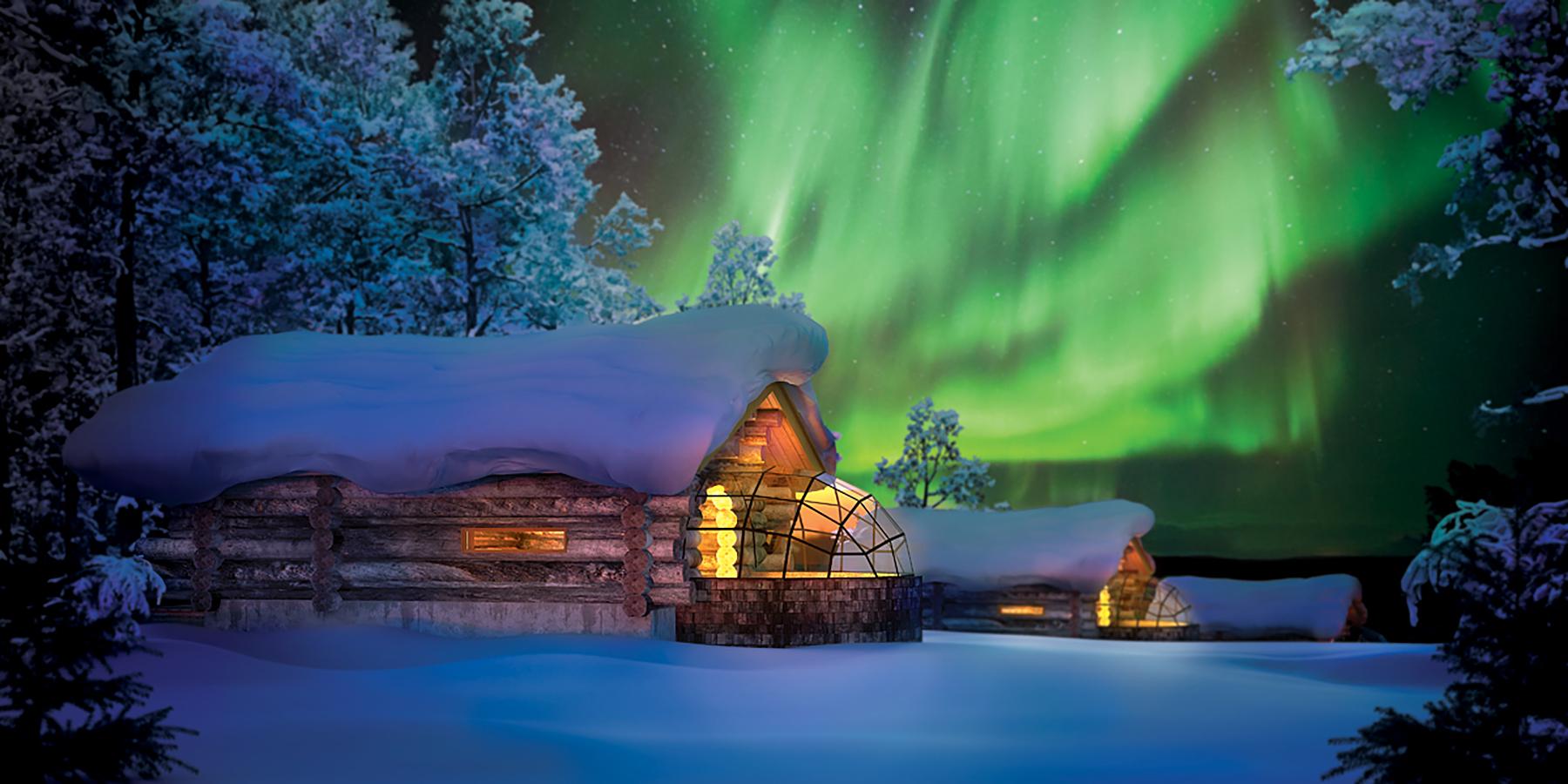 【２-３月出發】冬之芬蘭極光10天（４晚極光玻璃屋）